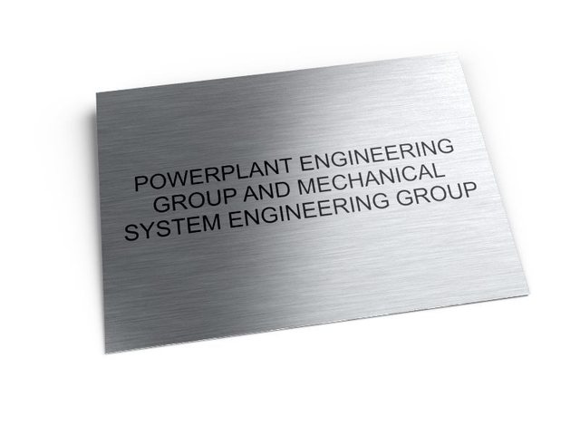 информационная табличка для инженерной группы